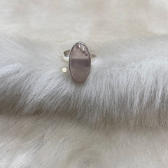 Natural Rose Quartz Stone Ring