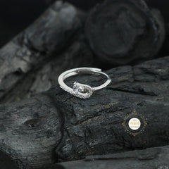 Sparkling Silver Enchanted Heart Ring