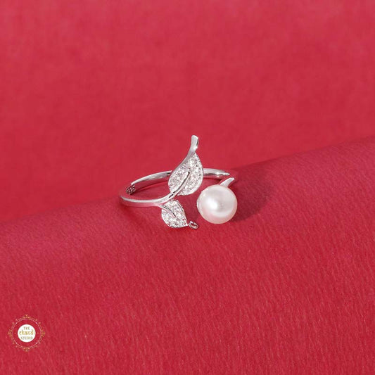 Sterling Silver Sparkling Pearl Radiance Ring