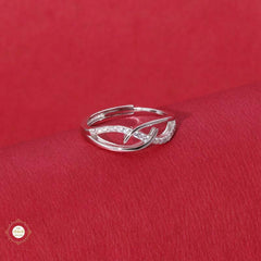 Sterling Silver Sparkling Twinkle Dew Ring