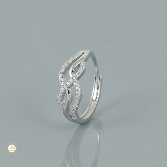 Sterling Silver Sparkling Starlit Grace Ring