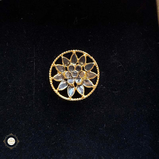 Sterling Silver Floral Glow Ring