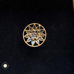 Sterling Silver Floral Glow Ring