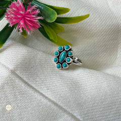 925 Sterling Silver Royal Oval Blossom Ring