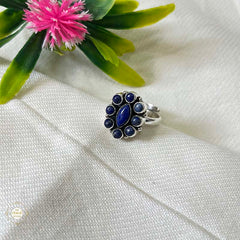 925 Sterling Silver Royal Oval Blossom Ring