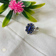 925 Sterling Silver Royal Oval Blossom Ring