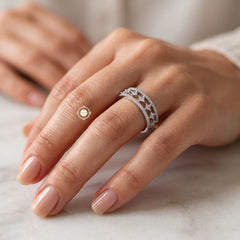 Sparkling Silver Twinkle Ring