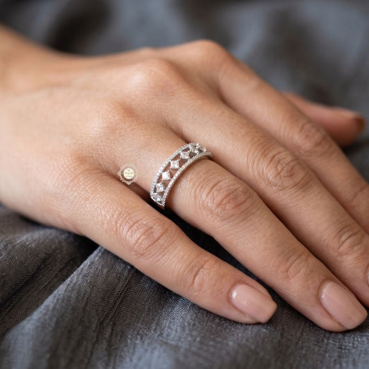 Sparkling Silver Twinkle Ring
