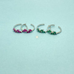 Sparkling Silver Shiny Stride Toe Ring