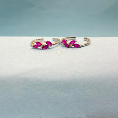 Sparkling Silver Shiny Stride Toe Ring