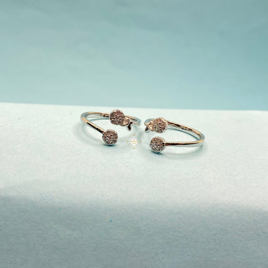 Sparkling Silver Fairy Foot Ring Toe Ring
