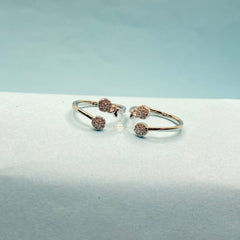 Sparkling Silver Butterfly Toe Ring