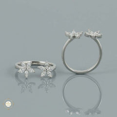 Sparkling Silver Shine Toe Ring
