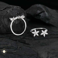 Sparkling Silver Shine Toe Ring