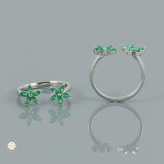 Sparkling Silver Shine Toe Ring