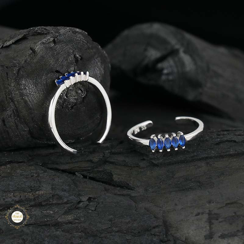 Sparkling Silver Jade Gleam Toe Ring