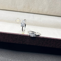 Sterling Silver Sparkling Butterfly Toe Ring