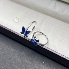 Sterling Silver Sparkling Butterfly Toe Ring