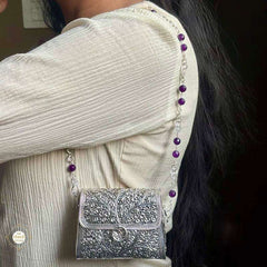Sterling Silver Royal Bloom Purse