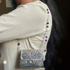 Sterling Silver Royal Bloom Purse