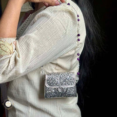 Sterling Silver Royal Bloom Purse