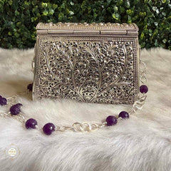 Sterling Silver Royal Bloom Purse
