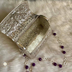 Sterling Silver Royal Bloom Purse