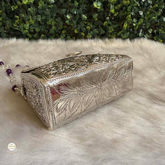 Sterling Silver Royal Bloom Purse