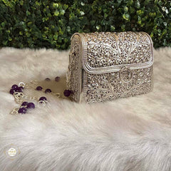 Sterling Silver Royal Bloom Purse