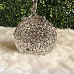 Sterling Silver Celeste Round Purse