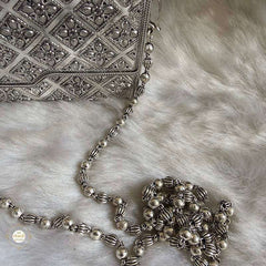 Sterling Silver Shahi Jaal Silver Purse