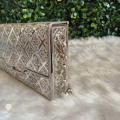 Sterling Silver Shahi Jaal Silver Purse