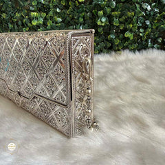 Sterling Silver Shahi Jaal Silver Purse