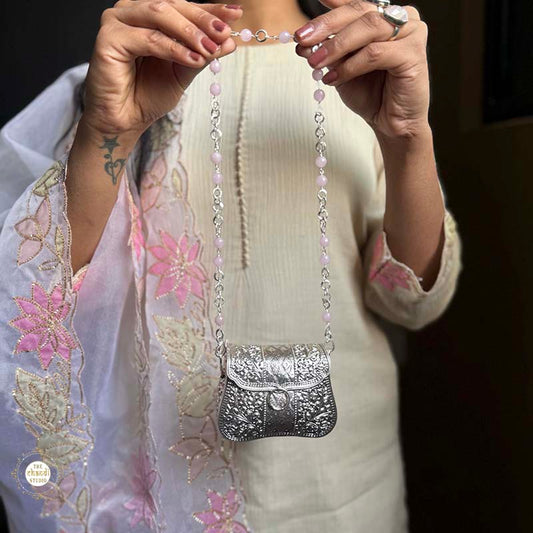 Sterling Silver Shahi Bel Jaal Purse