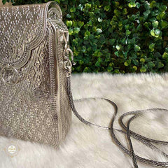 Sterling Silver Maharani Heritage Sling Purse