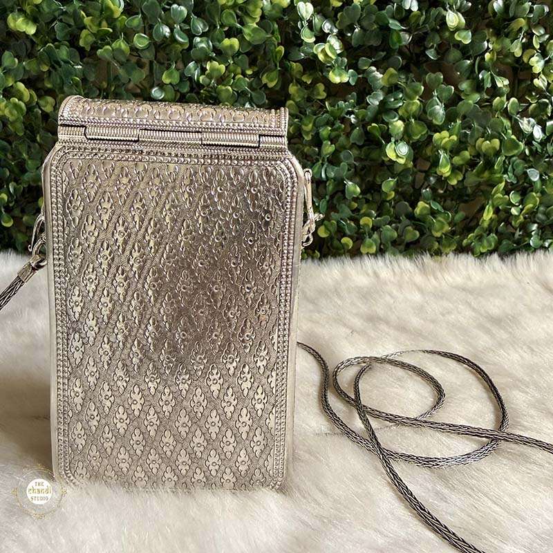 Sterling Silver Maharani Heritage Sling Purse