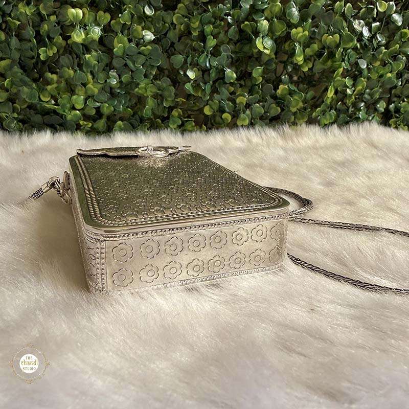 Sterling Silver Maharani Heritage Sling Purse
