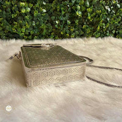 Sterling Silver Maharani Heritage Sling Purse