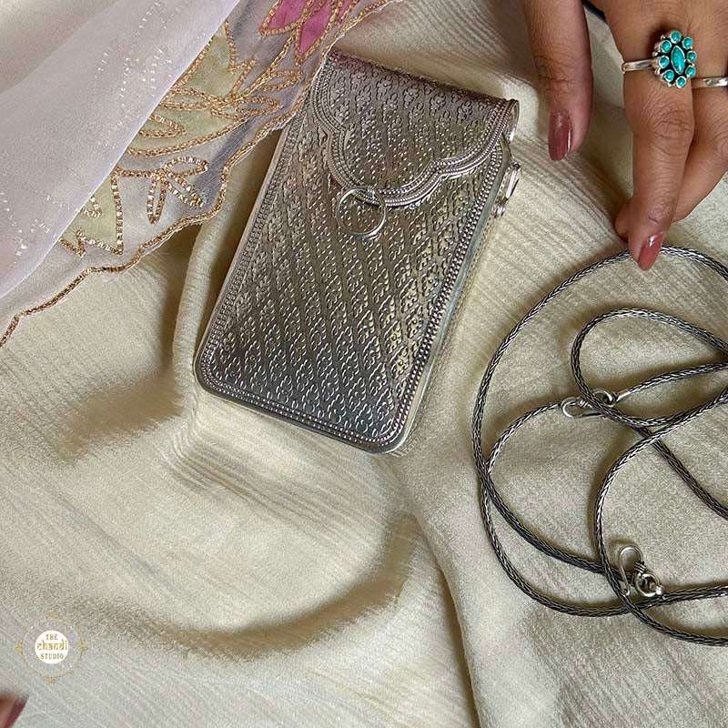 Shop Sterling Silver Maharani Heritage Sling Purse