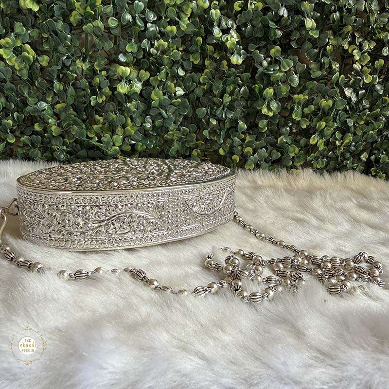 Sterling Silver Vintage Rajsi Garden Purse