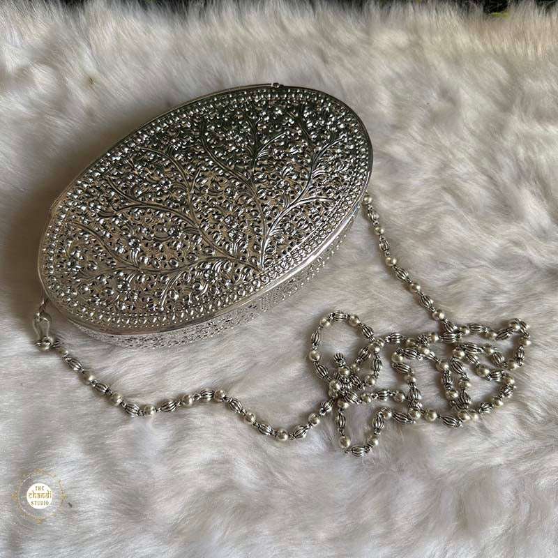 Sterling Silver Vintage Rajsi Garden Purse