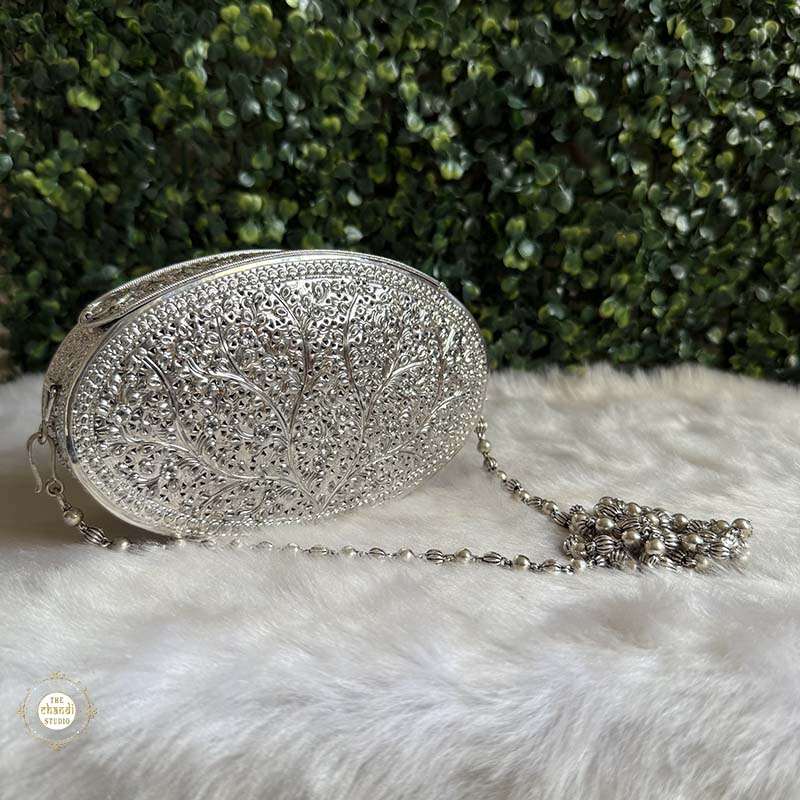Sterling Silver Vintage Rajsi Garden Purse