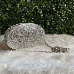 Sterling Silver Vintage Rajsi Garden Purse