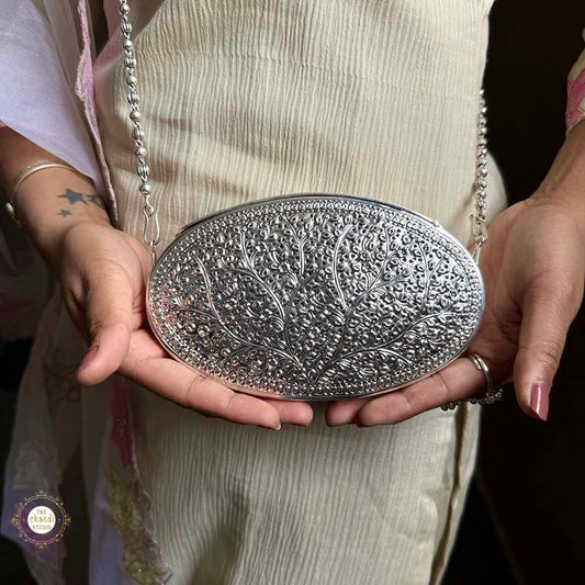 Sterling Silver Vintage Rajsi Garden Purse