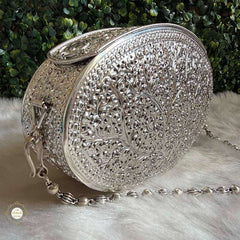 Sterling Silver Vintage Rajsi Garden Purse