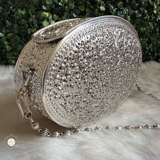 Sterling Silver Vintage Rajsi Garden Purse