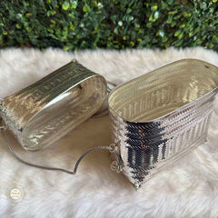 Sterling Silver Maharani Weave Silver Sling Purse