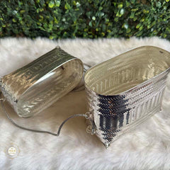 Sterling Silver Maharani Weave Silver Sling Purse