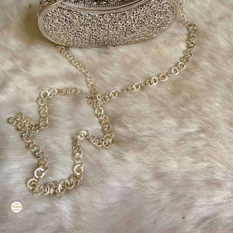 Sterling Silver Jashn Chitai Purse