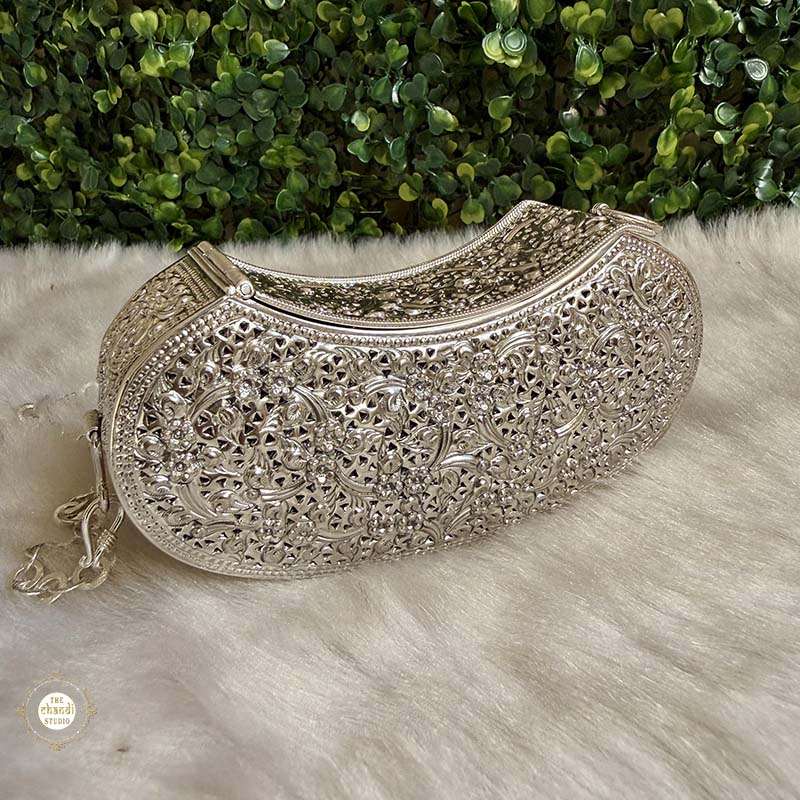Sterling Silver Jashn Chitai Purse